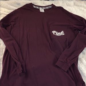 “pink” maroon long sleeve